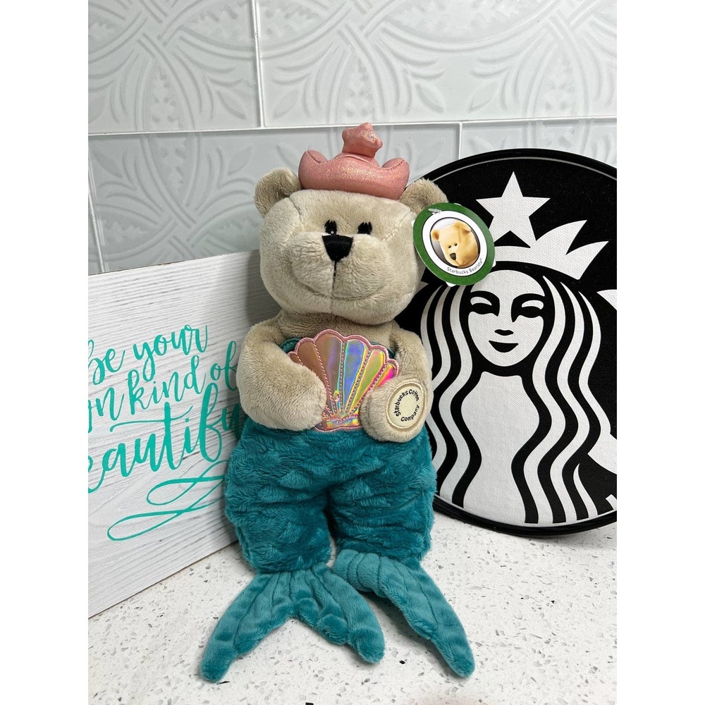Starbucks Japan Anniversary Limited Edition Bearista Mermaid Large Plush Doll